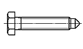 Armet - keilce Śruby dociskowe z łbem sześciokątnym z czopem stożkowym